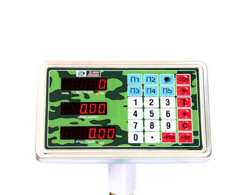 Весы напольные торговые МИДЛ МП 60 МДА Ф-3 (10/20; 400х500; нерж.) "Красная армия"